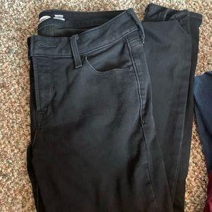 Old navy rockstar skinny with fleece